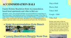 Desktop Screenshot of accommodationbali.info