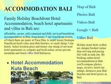 Tablet Screenshot of accommodationbali.info